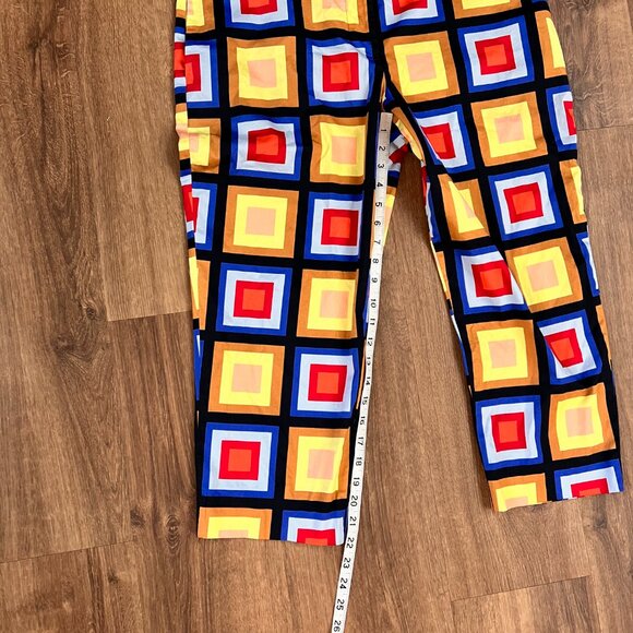 Kate Spade Blocks Of Color Doris Pants Mod Retro Sz 10 - Picture 10 of 13